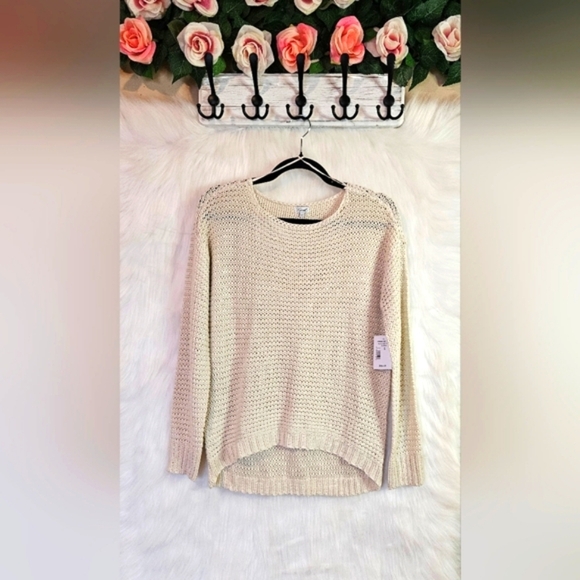 Kismet Rag Supply Boho Knit High-Low Sweater - Picture 1 of 7